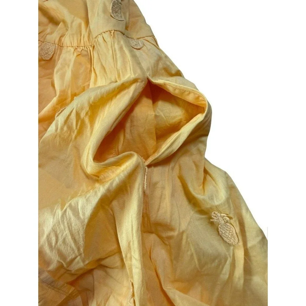 J.Crew Factory 100% Cotton Dress Size 6 Yellow Pineapple NWT Lined Pockets